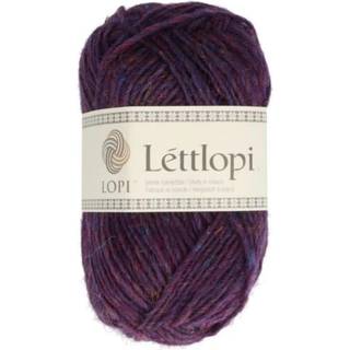 Ístex Léttlopi 1414 Violet heather Indhold: 100% islandsk uld Vægt/løbelængde: 50 g = ca. 100 meter Anbefalede pinde: 4.50-5.00 mm Strikkefasthed: 10 x 10 cm = 18 m x 24 p Håndvask ved max30°C, tørres fladt.