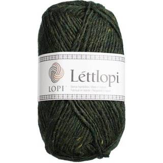 Ístex Léttlopi 1407 Pine green heather Indhold: 100% islandsk uld Vægt/løbelængde: 50 g = ca. 100 meter Anbefalede pinde: 4.50-5.00 mm Strikkefasthed: 10 x 10 cm = 18 m x 24 p Håndvask ved max30°C, tørres fladt.