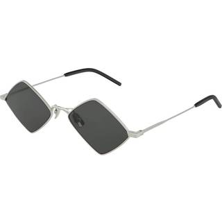 SAINT LAURENT Unisex SL 302 LISA 001 Solbriller Metal Sølv Grå Geometrisk Normal