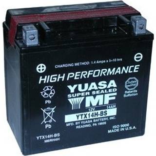 Yuasa YTX14H-BS 12V AGM Batteri til Motorcykel