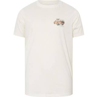 BadRhino Big & Tall BadRhino Big & Tall White Racing Car 100% Cotton T-Shirt