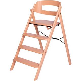 KAOS Klapp high chair made of wood, foldable - Beech - Pale Coral