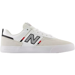New Balance Unisex NB Numeric Jamie Foy 306 i Hvid/Rød Suede/Mesh, Størrelse 40.5