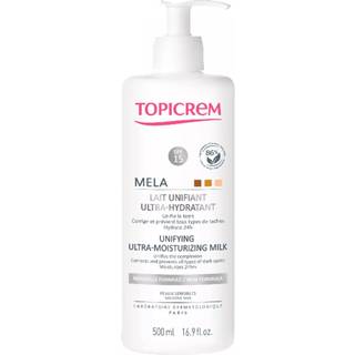 Topicrem MELA Unifying Ultra-Moisturizing Milk SPF15 Fugtende mælk til korrektion af pigmentpletter SPF 15 500 ml - 500 ml