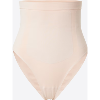High Waisted Shapewear Thong - Secure Sculpt - Beige - S