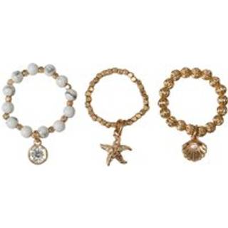 Bibi Bijoux Bibi Bijoux Gold Tone Seaside Ring Set