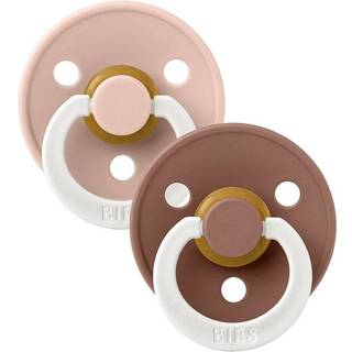 BIBS Colour Glow Sut 2-pak Latex Str. 1, Blush/Woodchuck