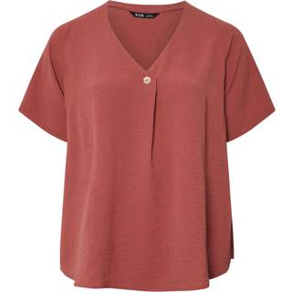 Yours Curve Yours Curve Orange Button Airflow T-Shirt