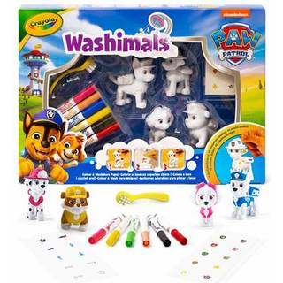 Crayola Washimals: Vaskevenlig Paw Patrol-figur med klistermærker - 4 stk.