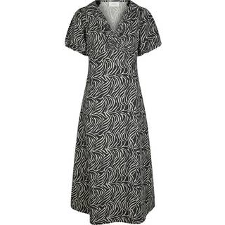 Illana Zebra Kjole, Black, 34
