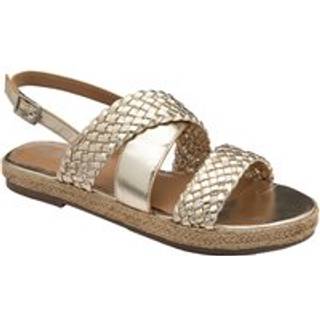 Ravel Ravel Gold Leather Slingback Sandals