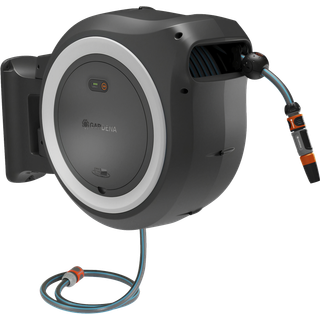 Gardena 18v vægslangeboks powerroll hvid xxl 40m inkl batteri