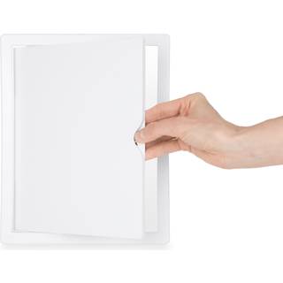 Inspektionslem - 150x150mm, Plast, Hvid