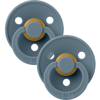 BIBS Rund Colour Sut - 2-Pak - Str. 1 - Naturgummi - Petrol/Petrol