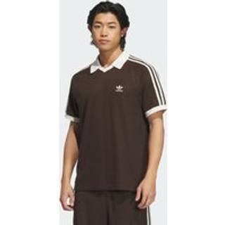 Waffle Short Sleeve polotrøje - Dark Brown - XS