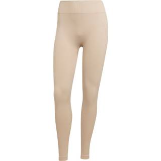 Workout essentials strikkede tights i fuld længde - Beige - M