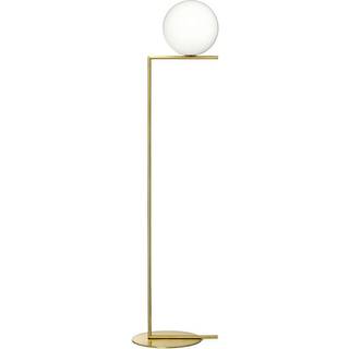 Flos - IC Lights Floor 2 Mässing - Standerlamper - Michael Anastassiades - Guld,Hvid