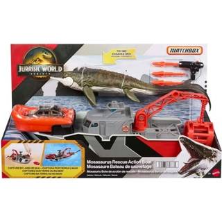 Jurassic World Rebirth Mosasaurus Rescue Boat