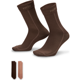 Nike Everyday Plus-letvægtscrewstrømper til kvinder (2 par) - multifarvet - 46-50