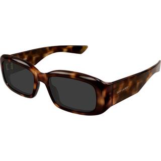 SAINT LAURENT Unisex SL 809 003 Solbriller Acetat Havana Grå Firkantet