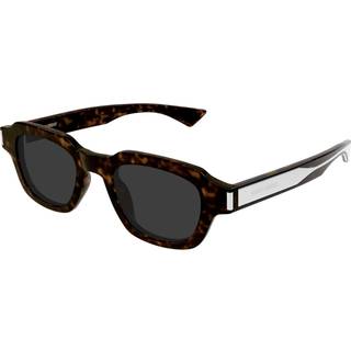 SAINT LAURENT Unisex SL 791 002 Solbriller Acetat Havana Grå Firkantet