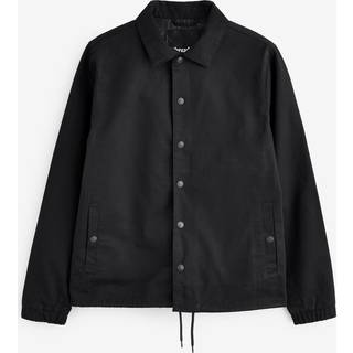 Threadbare Threadbare Black Twill Lightweight Collared 100% Cotton Jacket