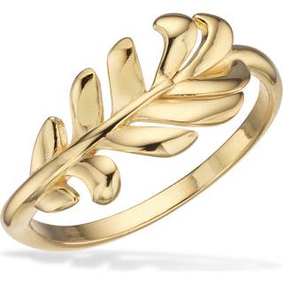 Blad Forgyldt Sølv Ring fra Scrouples 729612