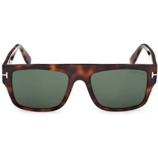TOM FORD Mand FT0907 DUNNING-02 53N Solbriller Acetat Havana Grøn Firkantet Normal