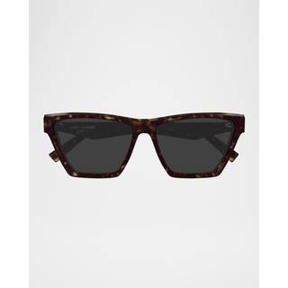 SAINT LAURENT Kvinde SL M103 006 Solbriller Acetat Havana Grå Cat Eye