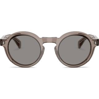 Moncler ME6012 AURONE 300987 47 Solbriller Mænd Grå - Transparent Shiny Grey - 47mm