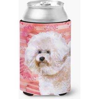 """" Caroline's Treasures Bichon Frize #2 Love Decorative Can Hugger Multicolor """"