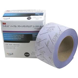 3m 30705 Hookit 334U Purple 70 mm x 12 m p320 Grit Clean Slibing Sheet Roll