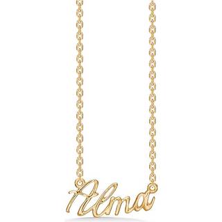 Studio Z navnekæde i guldbelagt - ALMA
