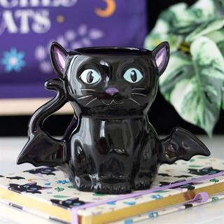 „Cute & Creepy“ Bat Cat Kaffeebecher