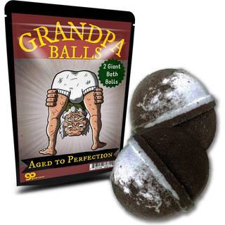 Bedstefar kugler badebomber - sjove gamle mand design - xl bad fizzers til mænd - rod øl duft 2 pk