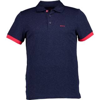 N.Z.A. Herren Polo-Shirt blau gemustert