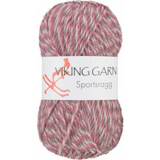 Viking Sportsragg 584 Multi-hvid-beige-lyserød Indhold: 60% Uld, 20% akryl, 20% nylon Vægt/længde: 50 gram = ca. 100 meter Anbefalede pinde: 3.50 mm Strikkefasthed: 10 cm = 23 m Vask: Uldvask / Max 30°C / Tørres fladt.