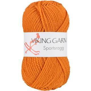 Viking Sportsragg 544 Mørk gul Indhold: 60% Uld, 20% akryl, 20% nylon Vægt/længde: 50 gram = ca. 100 meter Anbefalede pinde: 3.50 mm Strikkefasthed: 10 cm = 23 m Vask: Uldvask / Max 30°C / Tørres fladt.