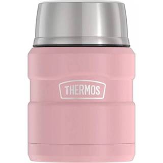 Thermos rustfrit konge vakuumisoleret madkrukke med ske 16 ounce mat rose