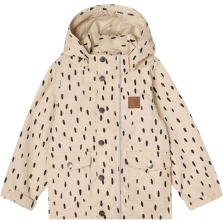 Kuling Stockholm Skaljakke Charcoal Dots 128 cm  Hvid  128 cm  Unisex