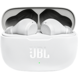 JBL Wave 200TWS Trådløse Høretelefoner med Opladningsetui - Hvid