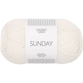Sunday garn fra Sandnes Garn - Hvid