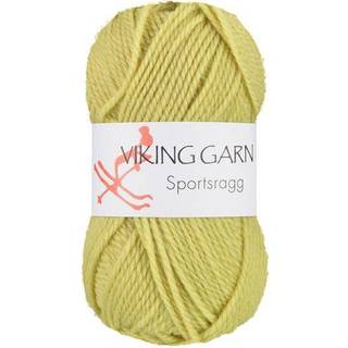 Viking Sportsragg 531 Lys grøn Indhold: 60% Uld, 20% akryl, 20% nylon Vægt/længde: 50 gram = ca. 100 meter Anbefalede pinde: 3.50 mm Strikkefasthed: 10 cm = 23 m Vask: Uldvask / Max 30°C / Tørres fladt.
