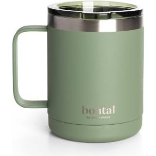 SmartShake Bohtal Stainless Steel Coffee Cup, 350 ml, Green