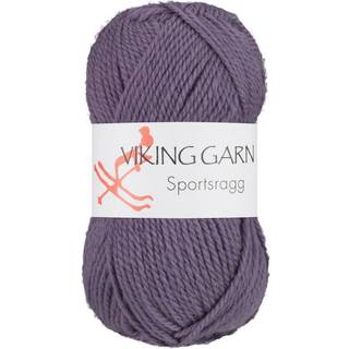 Viking Sportsragg 568 Støvet lilla Indhold: 60% Uld, 20% akryl, 20% nylon Vægt/længde: 50 gram = ca. 100 meter Anbefalede pinde: 3.50 mm Strikkefasthed: 10 cm = 23 m Vask: Uldvask / Max 30°C / Tørres fladt.