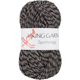 Viking Sportsragg 540 Multi-grå-sort Indhold: 60% Uld, 20% akryl, 20% nylon Vægt/længde: 50 gram = ca. 100 meter Anbefalede pinde: 3.50 mm Strikkefasthed: 10 cm = 23 m Vask: Uldvask / Max 30°C / Tørres fladt.