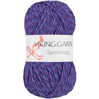 Viking Sportsragg 589 Multi-lilla-blå Indhold: 60% Uld, 20% akryl, 20% nylon Vægt/længde: 50 gram = ca. 100 meter Anbefalede pinde: 3.50 mm Strikkefasthed: 10 cm = 23 m Vask: Uldvask / Max 30°C / Tørres fladt.
