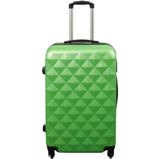 Kuffert - Hardcase - Str. Medium - Diamant grøn - Smart billig rejsekuffert
