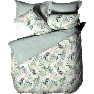 Furn furn. Green Bali Palm Reversible Jungle Botanic Duvet Cover and Pillowcase Set
