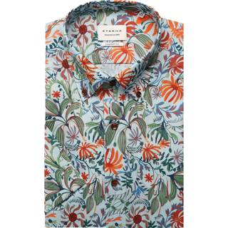 MODERN FIT Shirt in green printed